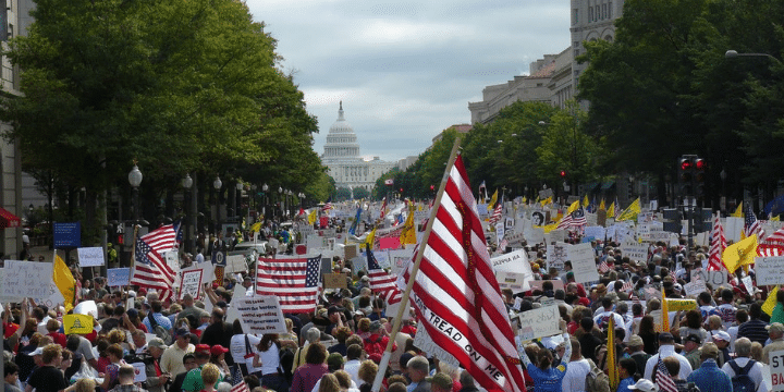 The Tea Party brought thousands to DC to protest Obama-era policies