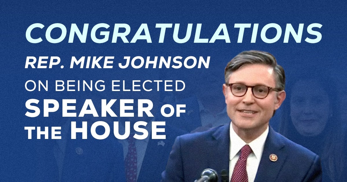 HouseSpeaker-MikeJohnson-Congrats